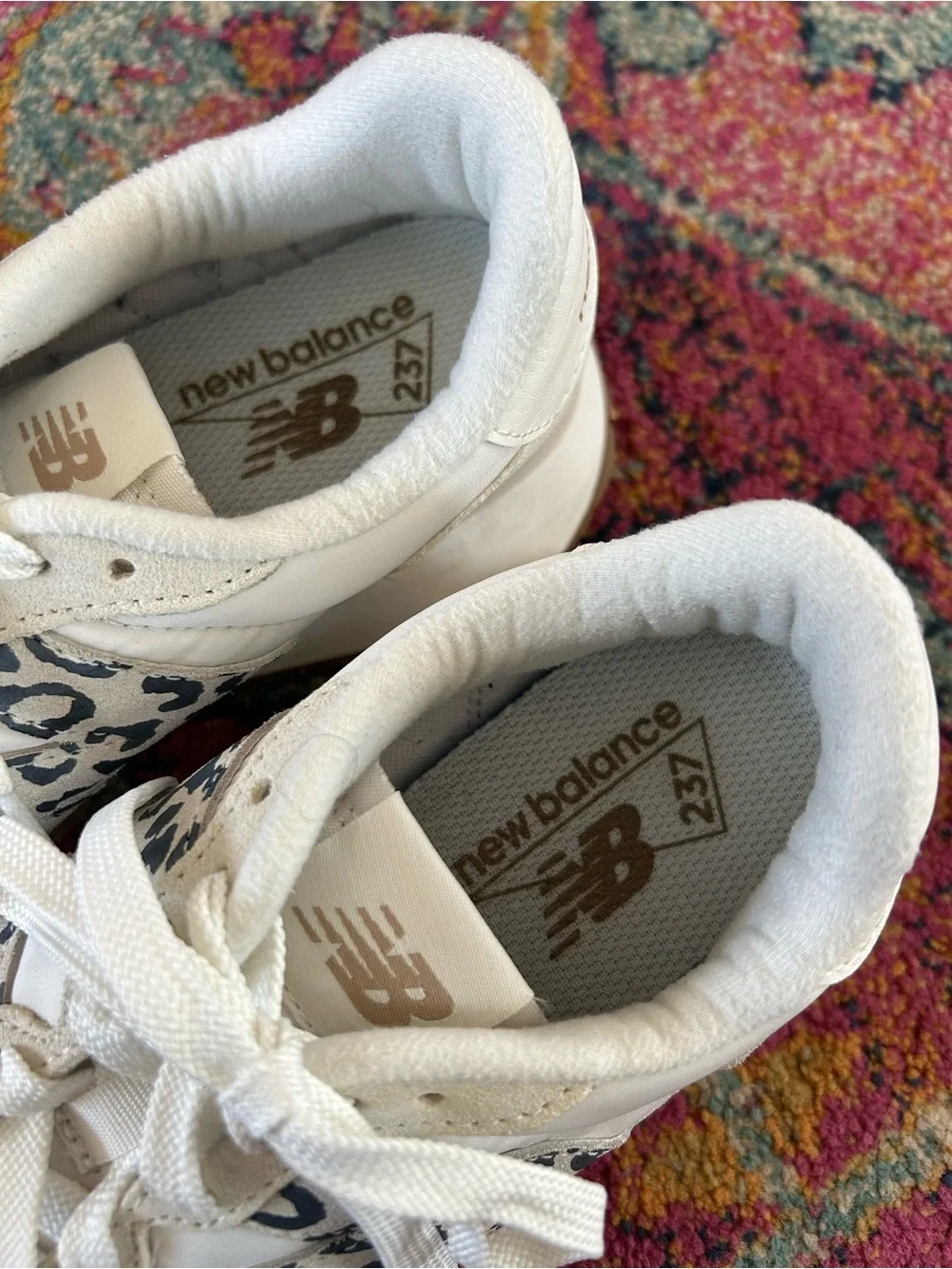 New Balance | Women’s ‘Sea Salt Black Gold Metallic’ Ivory 237 Sneakers Size 7.5